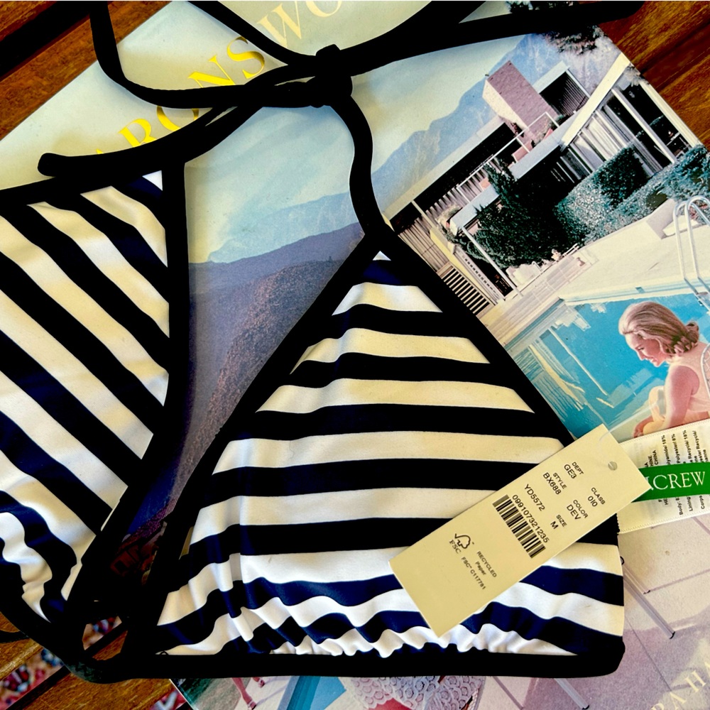Cute J.Crew belted Bikini '90s high leg bikini M